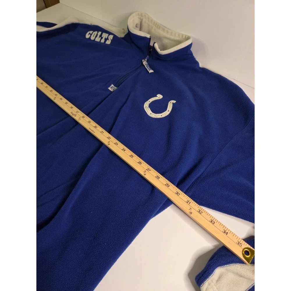 NFL Team Apparel Jacket Mens 5 Extra Large Blue Indianapolis Colts NFL Fleece